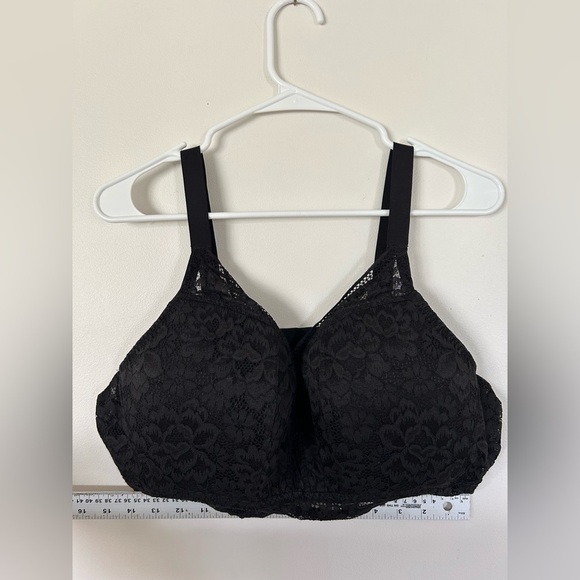 Knix Lace Longline Bra Size XXXXL+ Gilded Black Wireless Lightly Padded - Picture 4 of 8